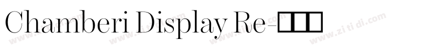 Chamberi Display Re字体转换